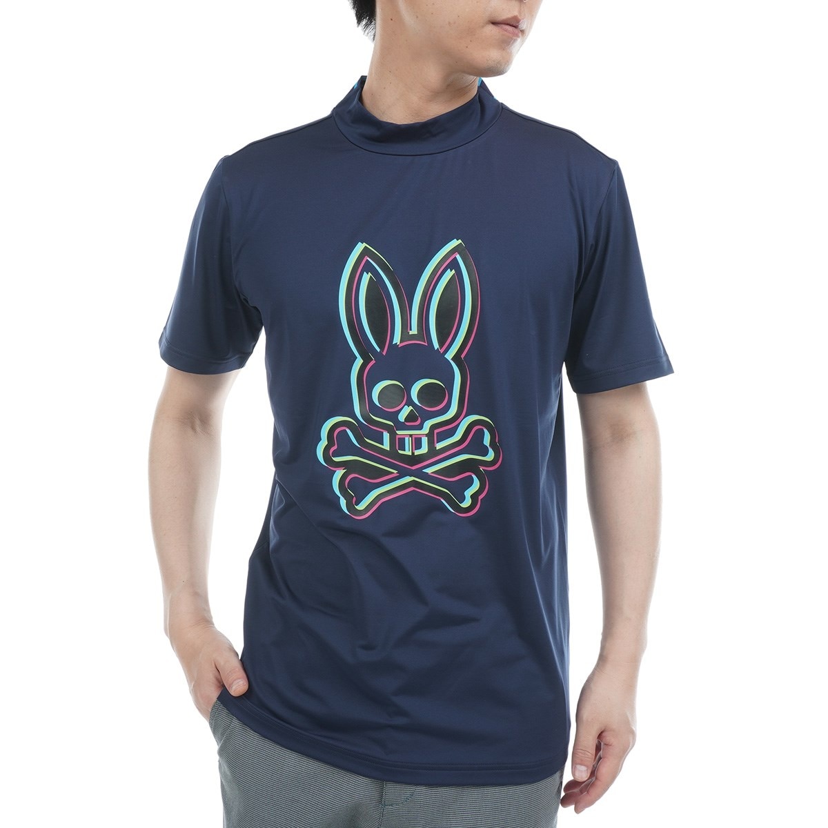 アウトレット】GOLF 3Dカラーロゴ モックネック半袖Tシャツ(半袖シャツ