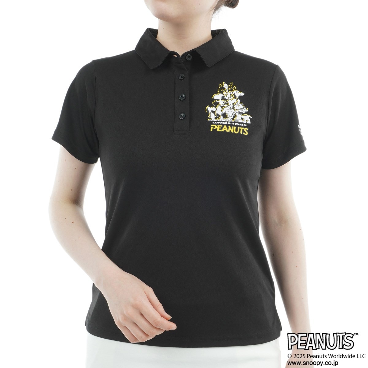 DELSOL×PEANUTS スヌーピーコラボ ストレッチ 75周年デザイン