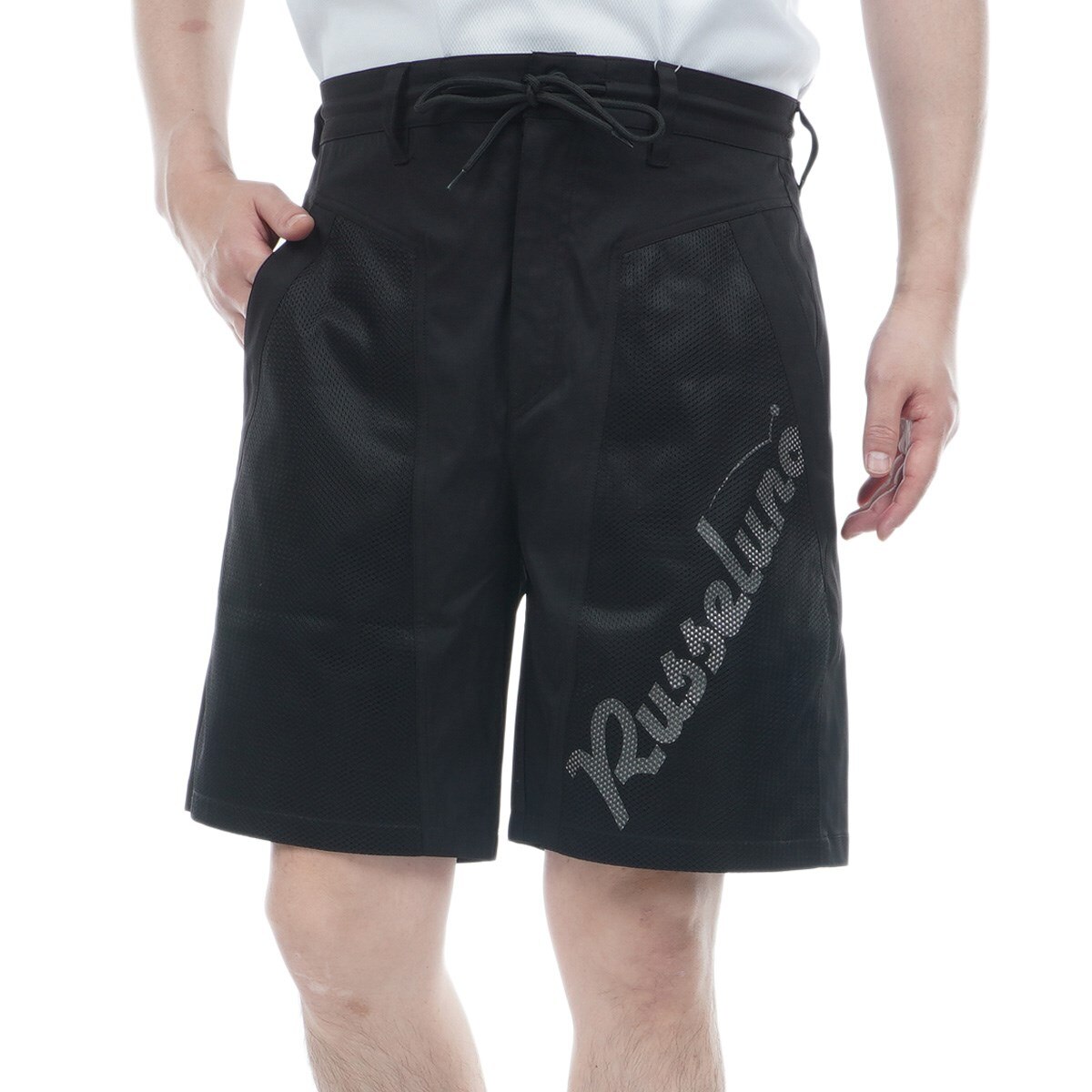 RUSSELUNO ラッセルノ　セットアップ　XL ポロシャツ　ハーフパンツ　7 ストレッチ メッシュポケットハーフパンツ(ハーフパンツ