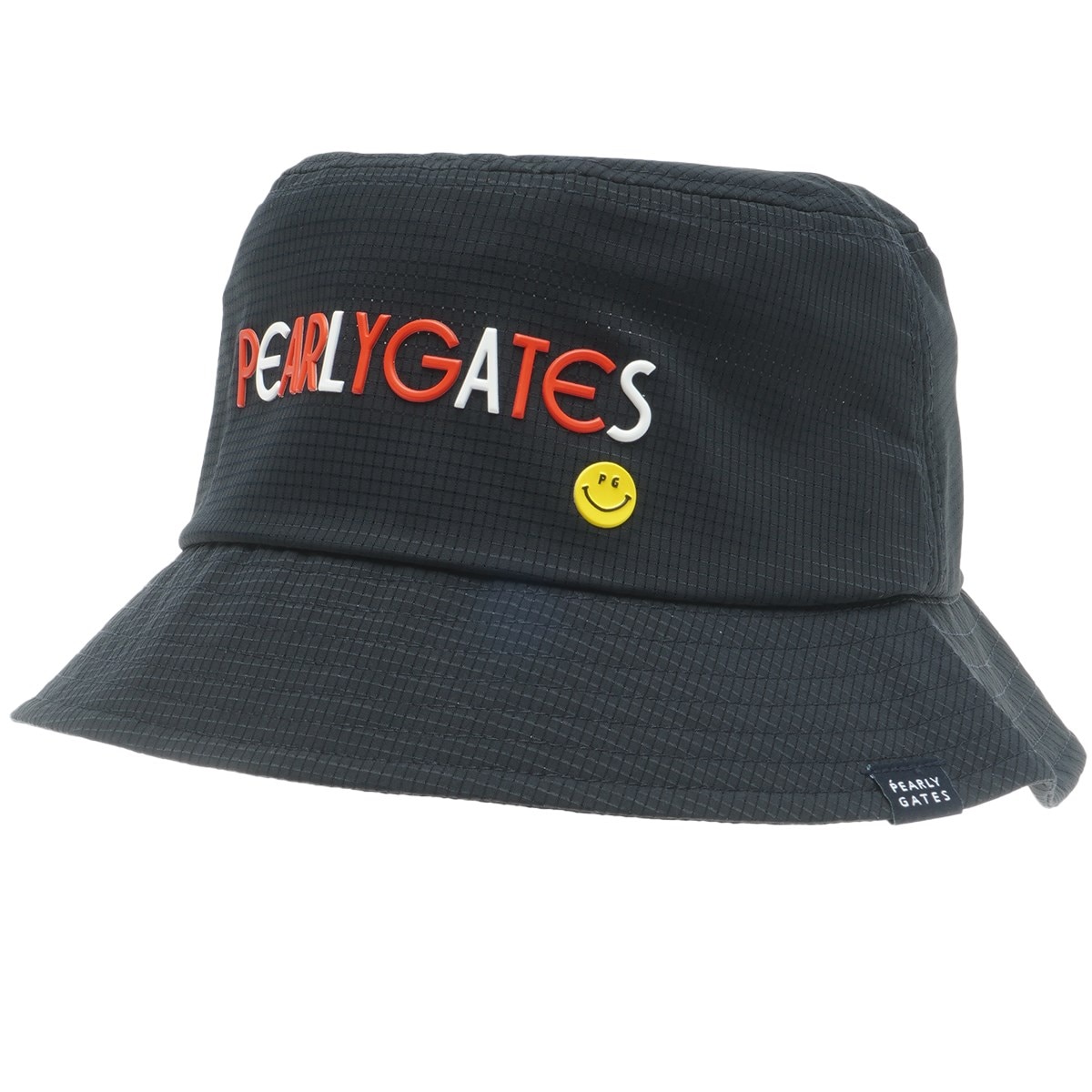 PEARLY GATES■共用 PGG バッジ メッシュ バケットハット 新品タグ付きPEARLY GATES バケットハット グレー