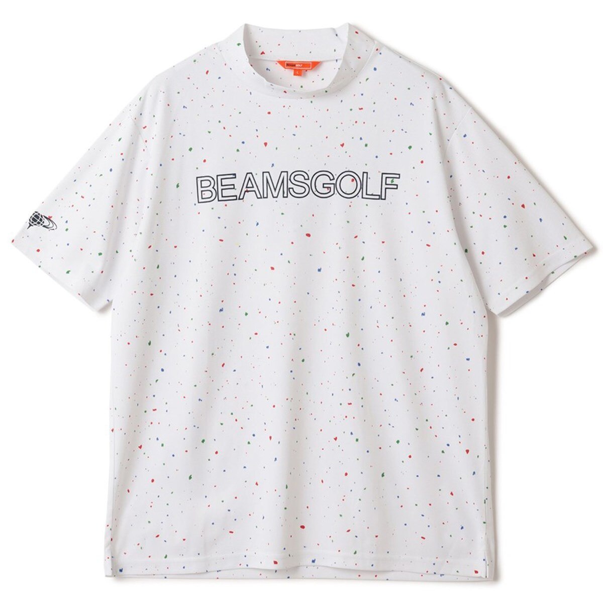 【美品】ビームズゴルフ　モックネックシャツ M ビームスゴルフ シャドーLOGO モックネック 83-14-0007-444