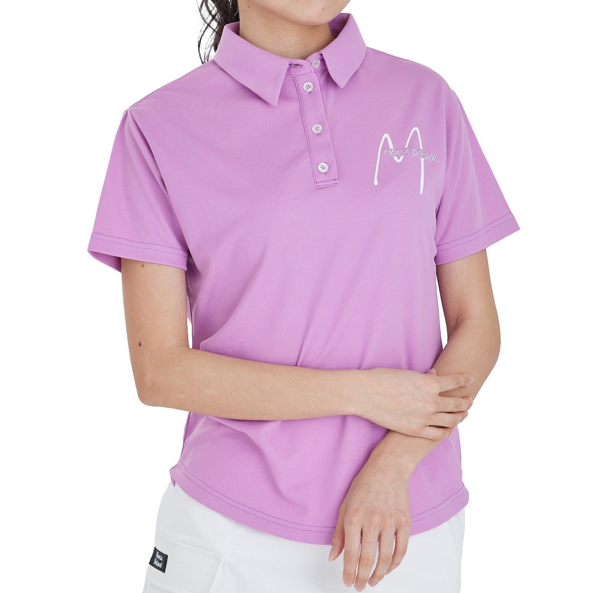 デルソルゴルフ　DELSOL GOLF　ラウンドヘム鹿の子半袖ポロシャツ　レディス ラウンドヘム鹿の子半袖ポロシャツ レディス(半袖シャツ・ポロシャツ