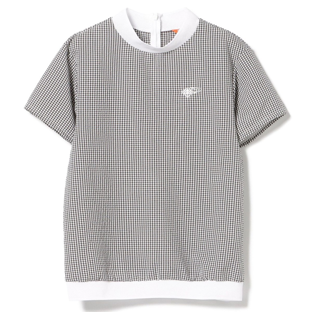 美品■ビームスゴルフ ORANGE LABEL 半袖 モックネック シャツ■Ｌ BEAMS GOLF（ビームス ゴルフ）ORANGE LABEL / レイヤード