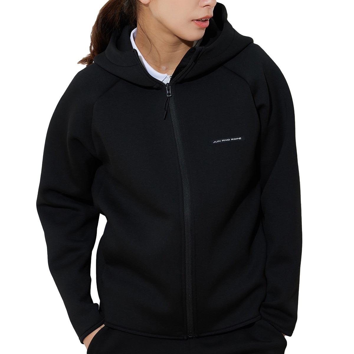 セットアップ対応 ストレッチ ダンボールニットフルジップパーカー