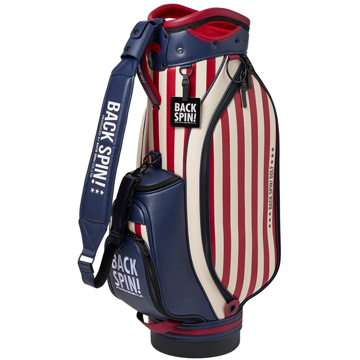 【美品】BACK SPIN!　スタンドキャディバッグ(カーキ) バックスピン BACK SPIN! スタンドキャディバッグ : GDOゴルフ
