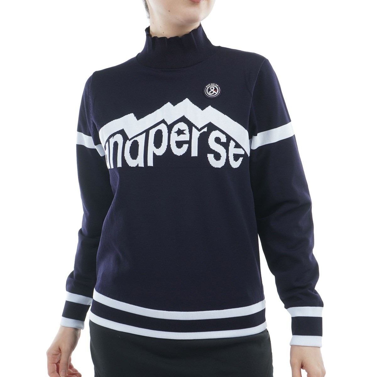 アンパスィ　レディース ジップセーター L ネイビー アンパスィ レディース ジップセーター L ネイビー アンパスィ