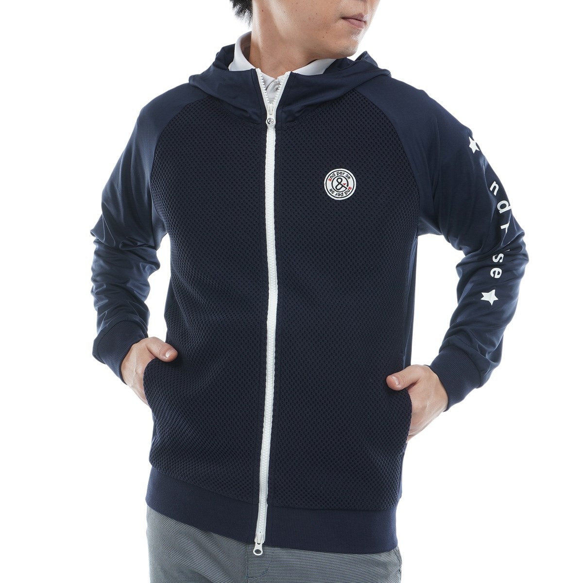 新品★34,100円 ブリーフィング 撥水フーディブルゾンハーフジップ黒 S New Balance Golf｜撥水 防風 ハーフジップ プルオーバー