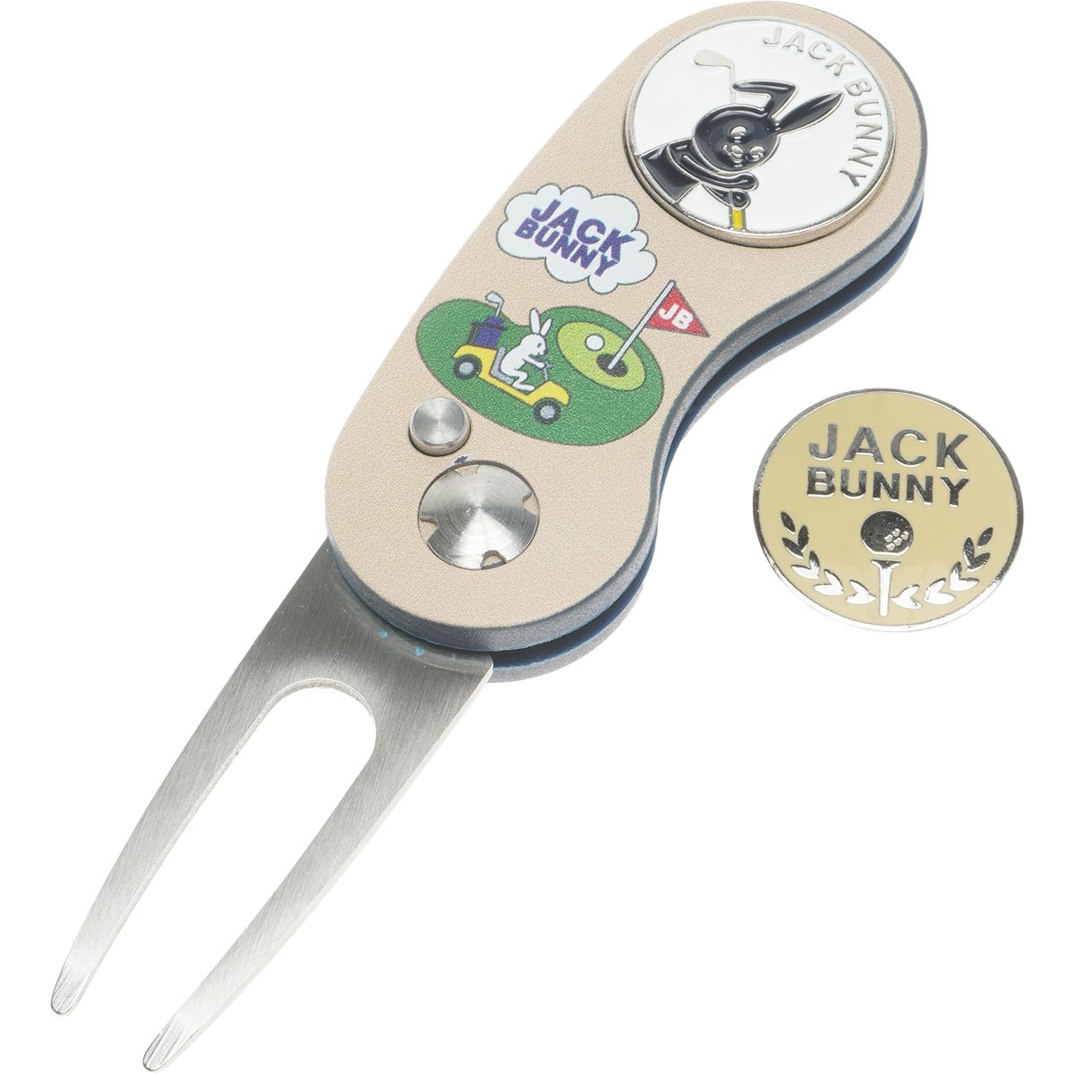 JACK BUNNY ゴルフツインマーカー2個とキャロウェイ1個の合計3個セット Jack Bunny!! ジャックバニー パックマン ツインマーカー : GDO