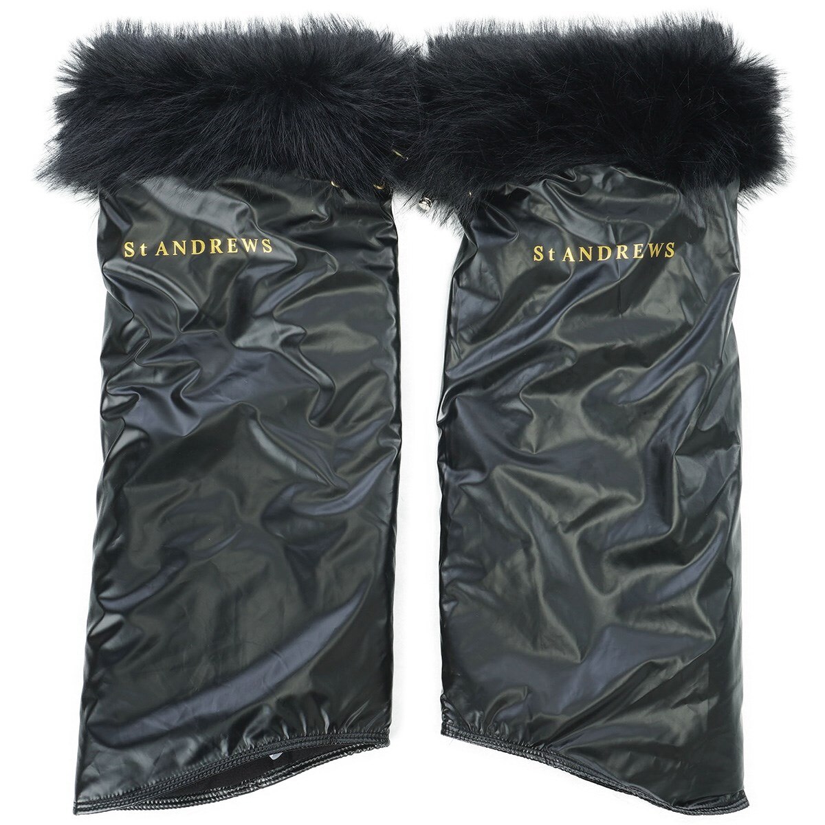 タフタ×ファー レッグウォーマー レディス(その他ラウンド小物)|St