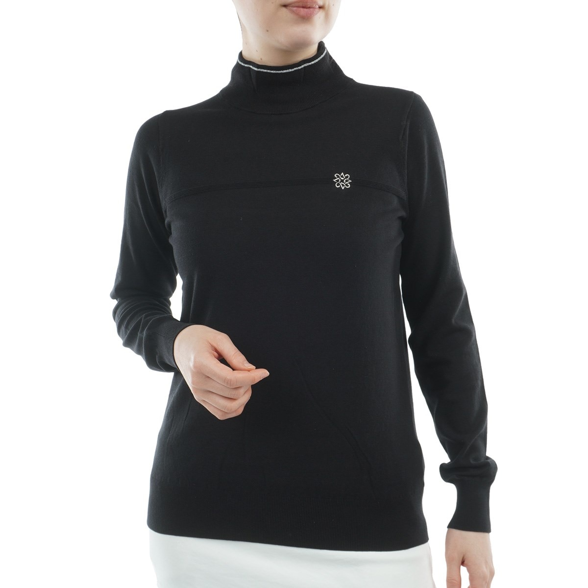 カシミヤタッチ 天竺モックネックセーター レディス(中間着(セーター