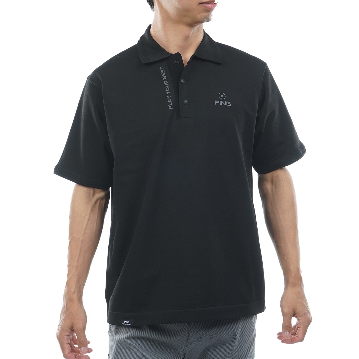 ニット半袖ポロシャツ(半袖シャツ・ポロシャツ)|PING(ピン) 6215272800