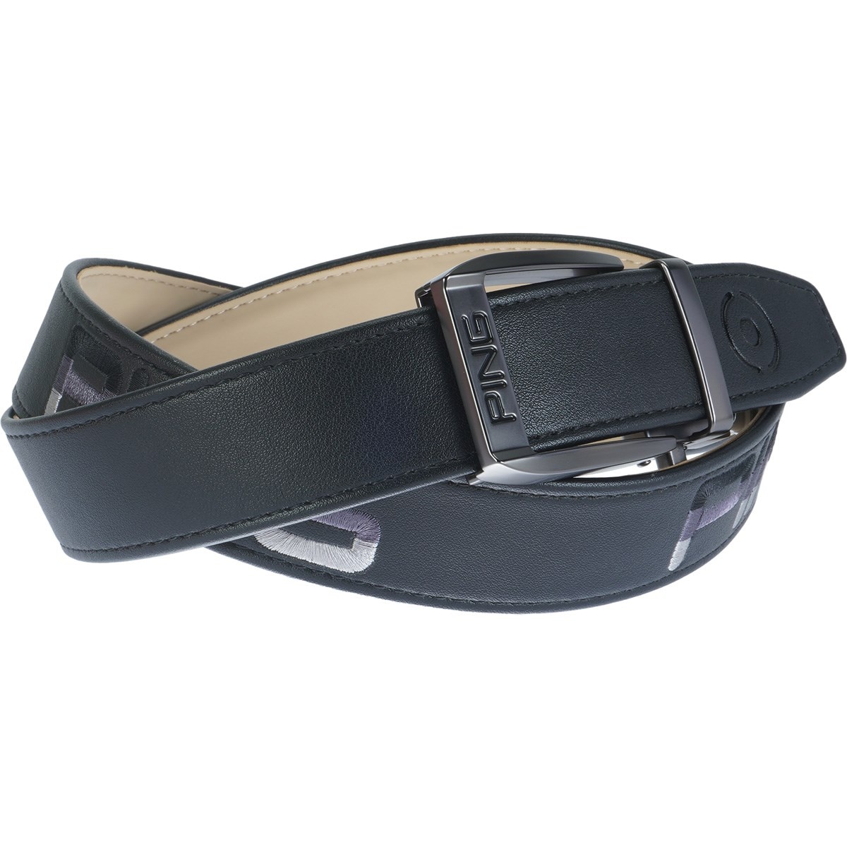 エコレザーグラデーション刺繍ベルト(ベルト)|PING(ピン) 6215282890の