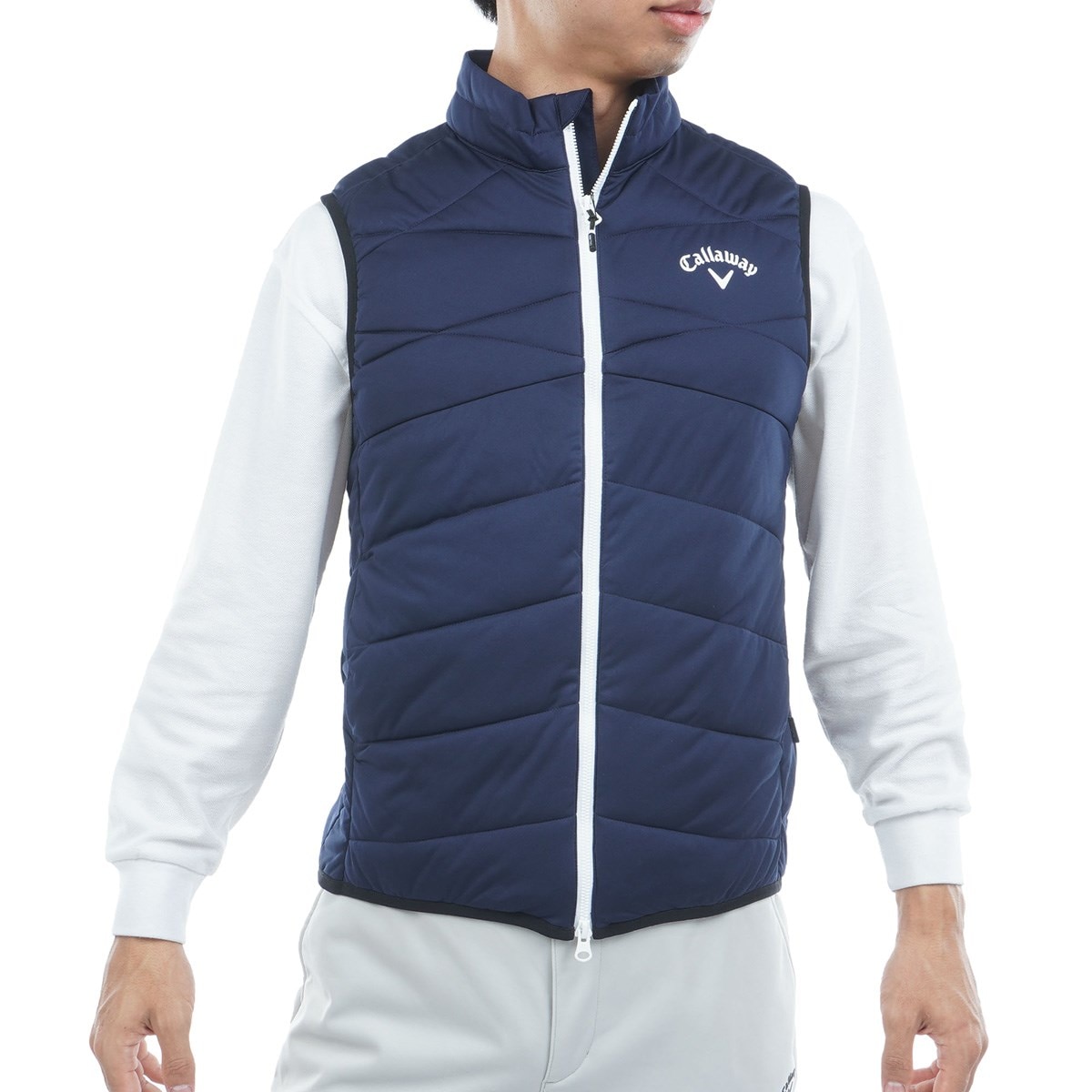 Callaway/キャロウェイ ゴルフ 中綿ベスト【ネイビー/Ｍ】新品！ Callaway/キャロウェイ ゴルフ 中綿ベスト【ネイビー/M】新品