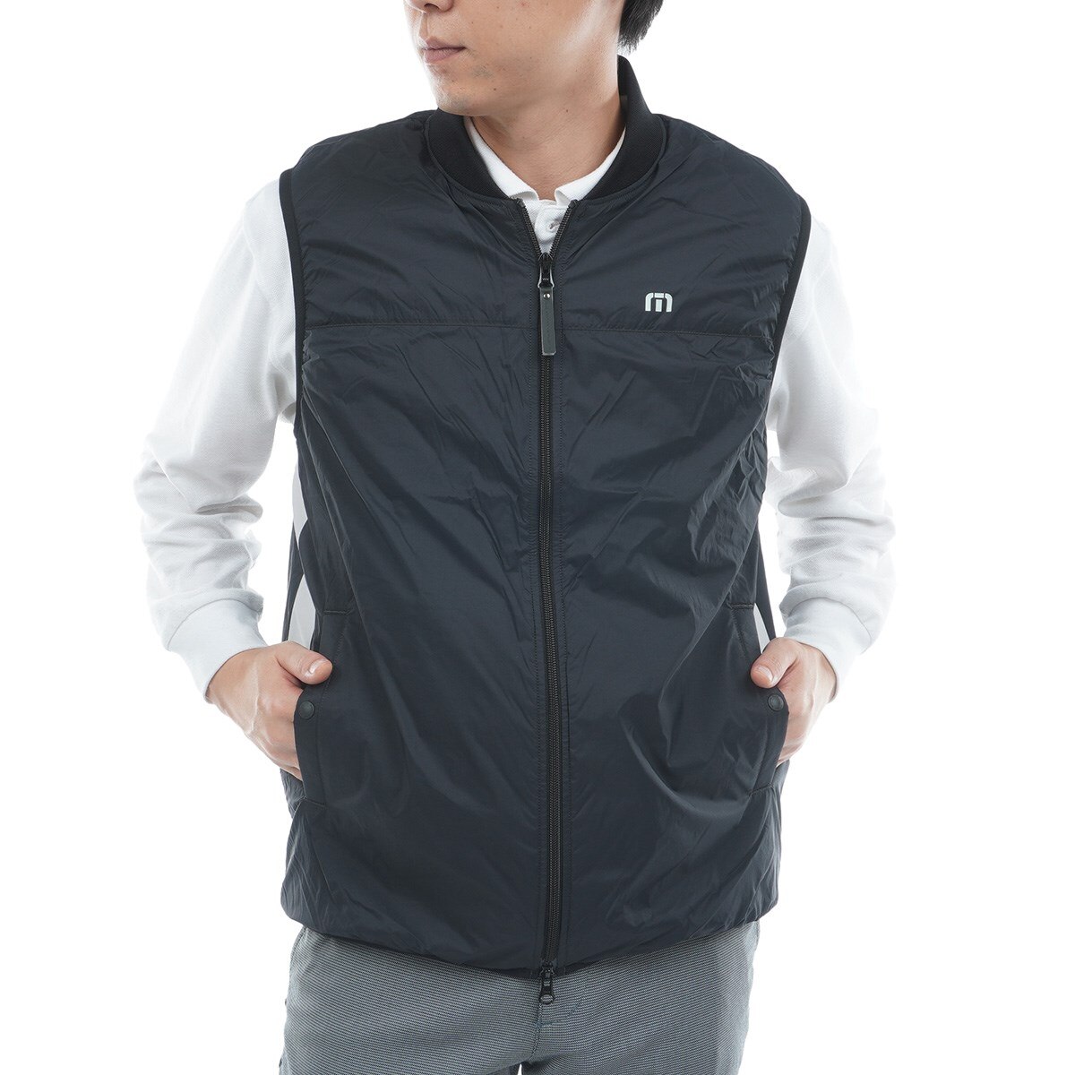 新品　TravisMathe トラヴィスマシュー ベスト 黒 L ゴルフ ベストメンズ トラヴィスマシュー TRAVISMATHEW 2025 秋冬 新作