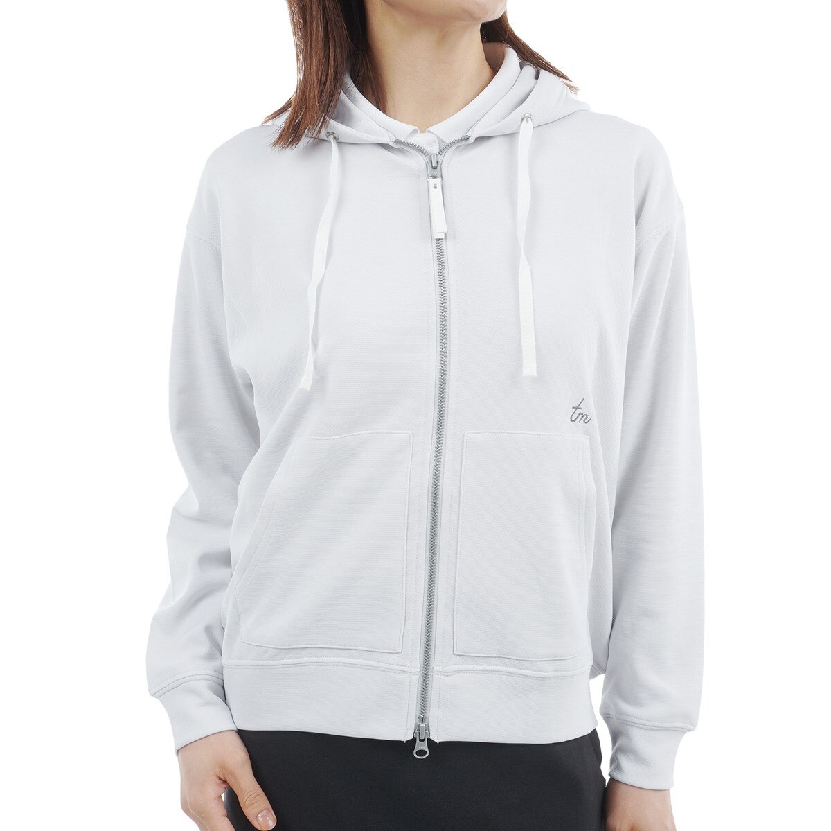 トラビスマシュー　ジップ　パーカー　グレー TRAVIS MATHEW トラビスマシュー ジップパーカー グレー系 L