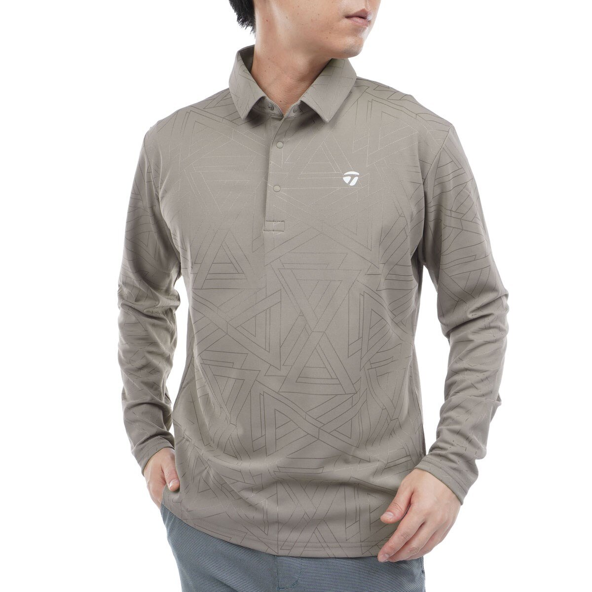 テーラーメイド　長袖ポロシャツ　ストレッチ　ブラック 2WAYストレッチ ポロシャツ 長袖 M ブラック | 作業着・作業服