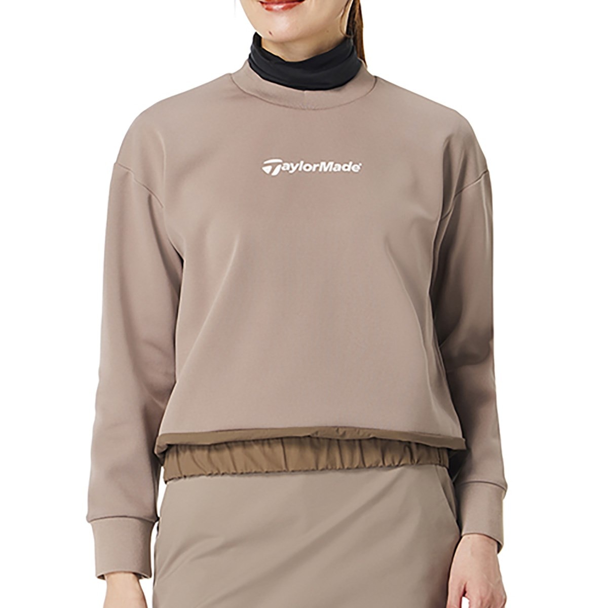 TaylorMade 新品　フード付きロゴトレーナー　L ストレッチ シャーリングプルオーバー レディス(中間着(セーター