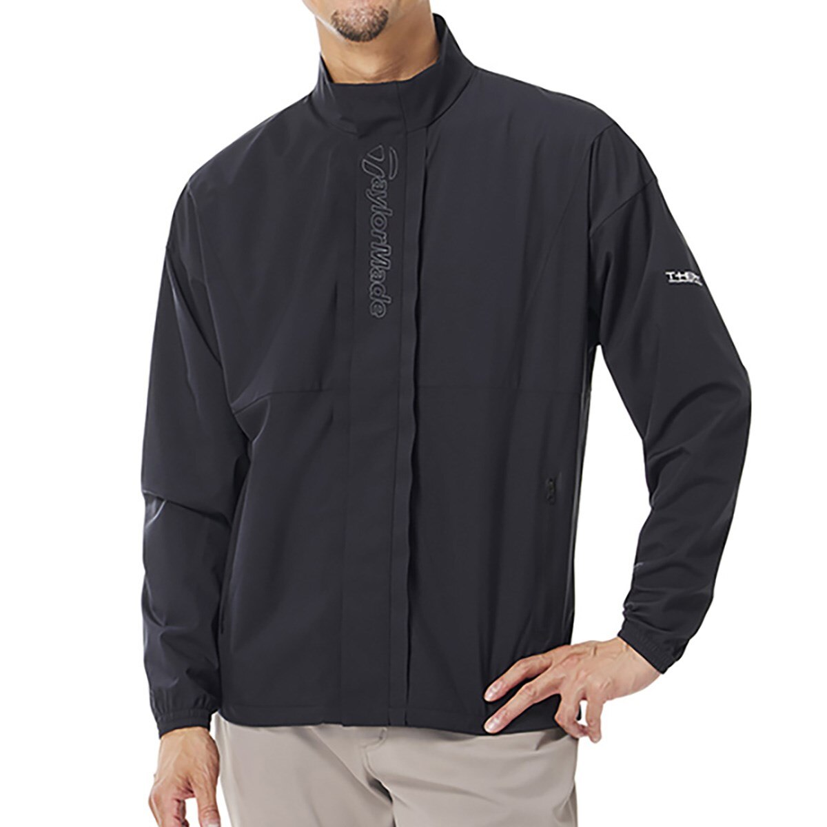 テーラメイド　ゴルフジャケット　ストレッチ　撥水　防風　加工　M 黒【送料込み】 ストレッチ Tヒート レイヤリングコンセプトジャケット(アウター