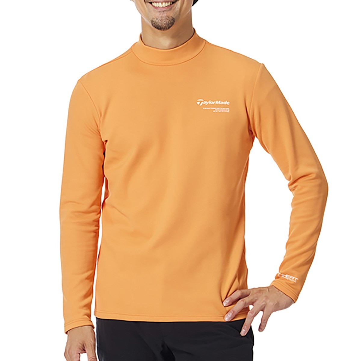 ストレッチ T-HEAT ブラッシュド モックネック長袖シャツ(長袖シャツ