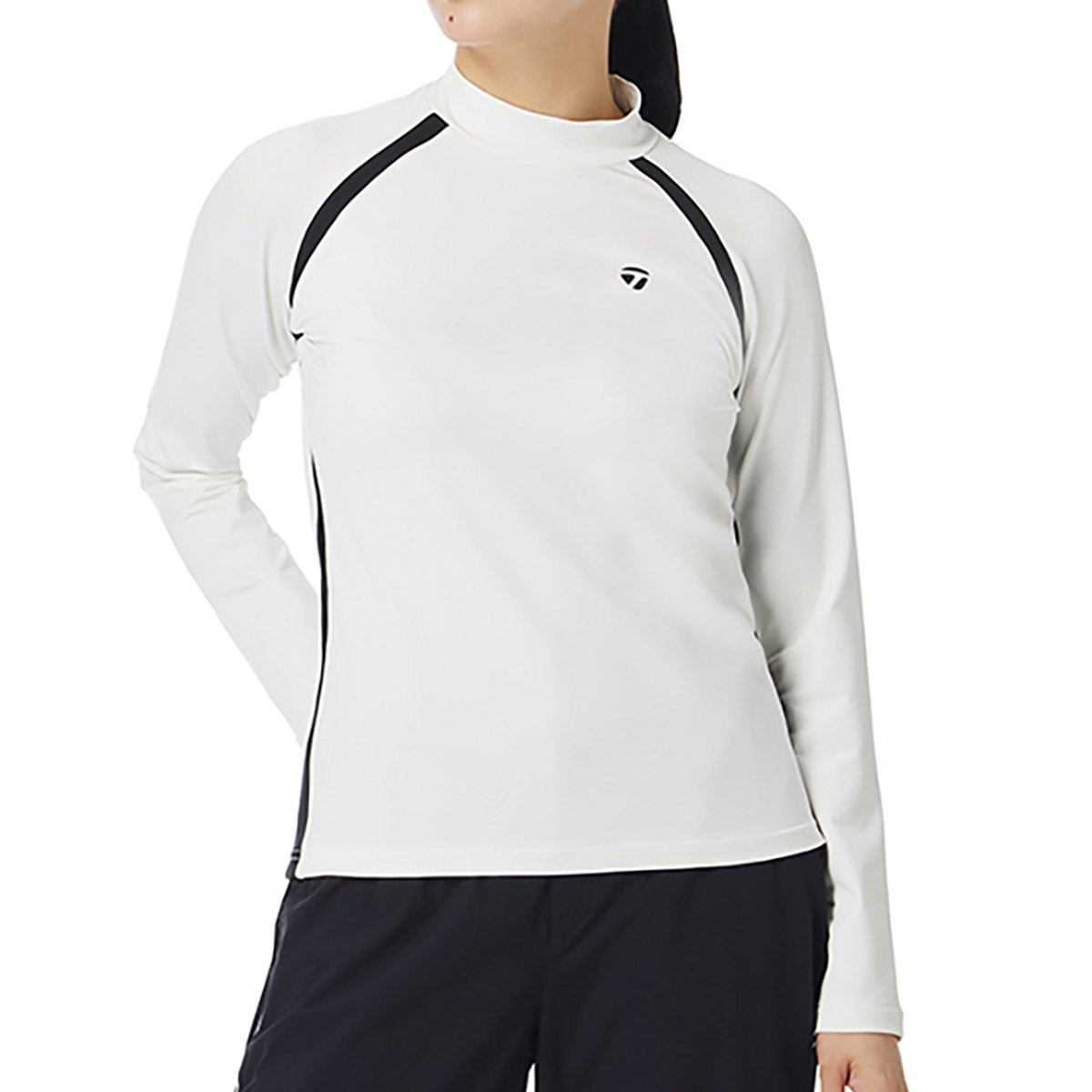 新品未使用タグ付　kith Taylormade モックネックロングシャツ　白 ストレッチ T-HEATウインドブロック モックネック長袖シャツ