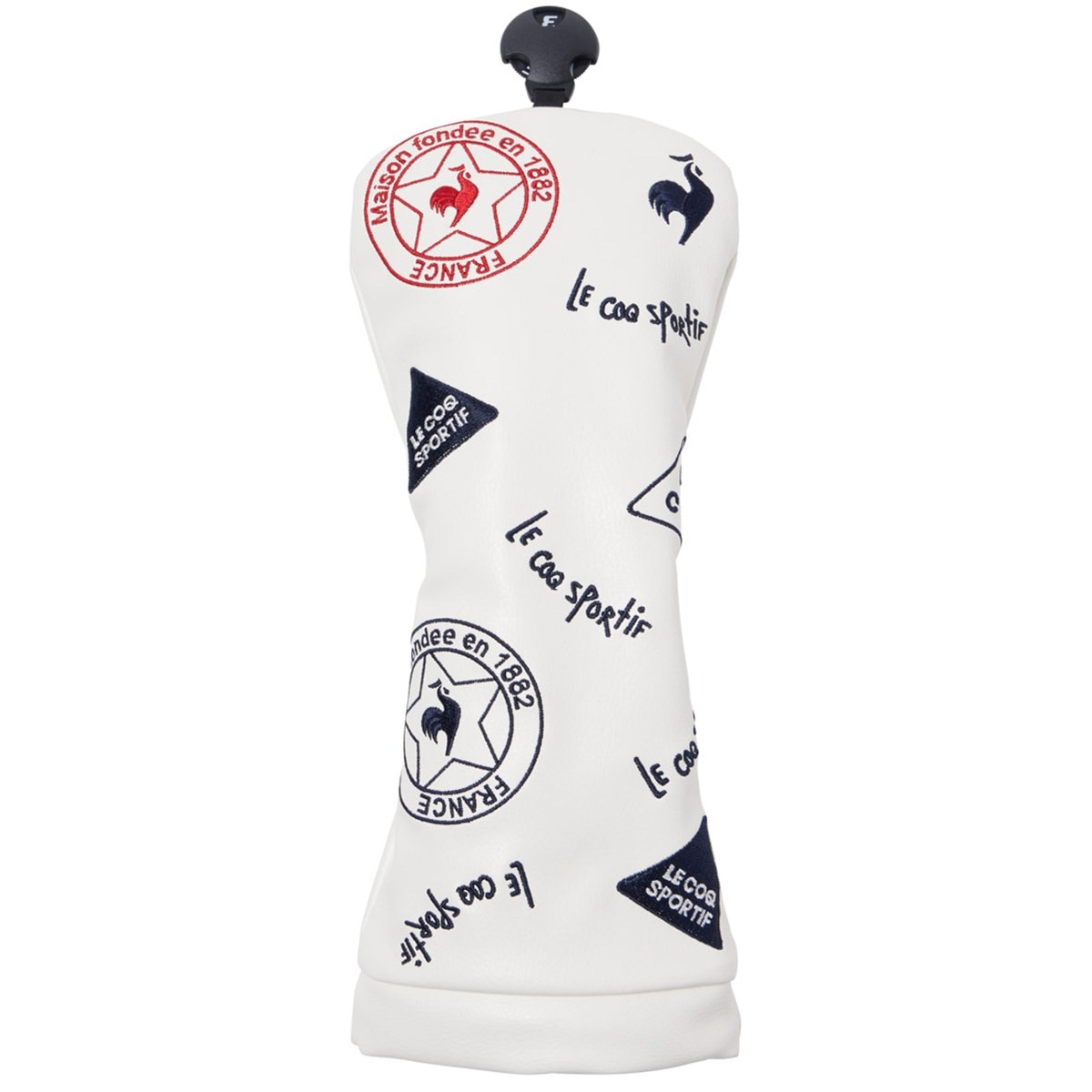 le coq sportif - ゴルフ ヘッドカバーセット（DR×1 FW×1 UT×2）おまけ付き 美品】ルコック ヘッドカバー 5点セット 黒×白 DR FW×2 UT×2
