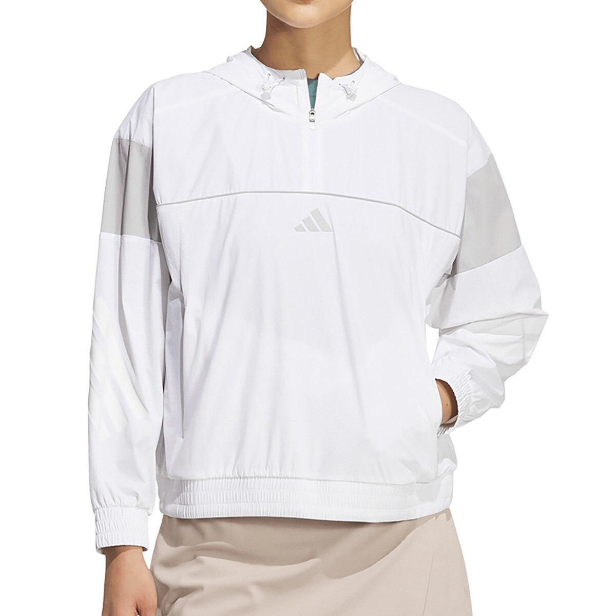 アディダス　Adidas　ビヨンド ザ コース ストレッチ カラーブロック アノラックジャケット　レディス ビヨンド ザ コース ストレッチ カラーブロック アノラックジャケット