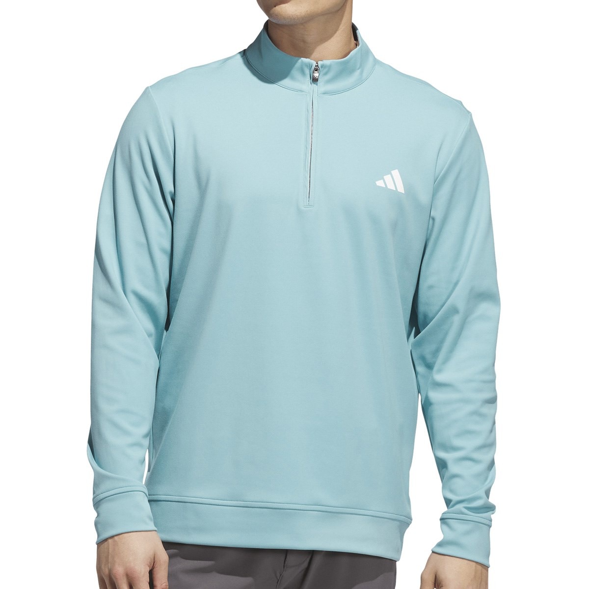 ストレッチ ハーフジップ 長袖スウェット(中間着(セーター、トレーナー