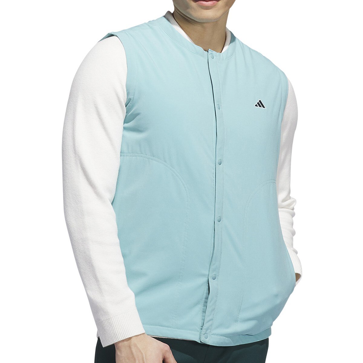期間限定値下げです!adidasGOLF　ゴルフベストウェア！Ｌ ストレッチ ライトパテッドベスト(ベスト)|Adidas(アディダス) JVU71の