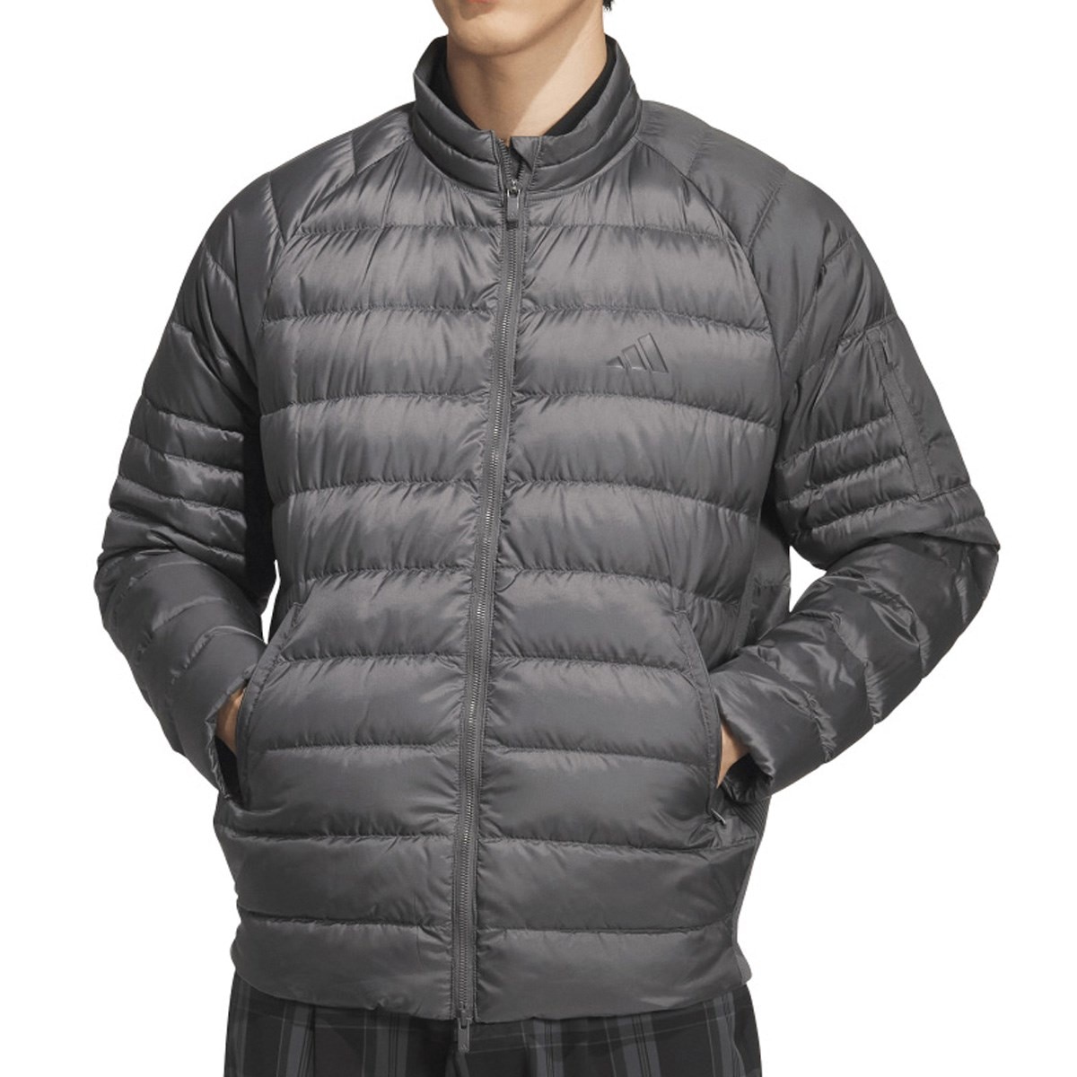 アームポケット付き フルジップ ダウンジャケット(アウター(ブルゾン