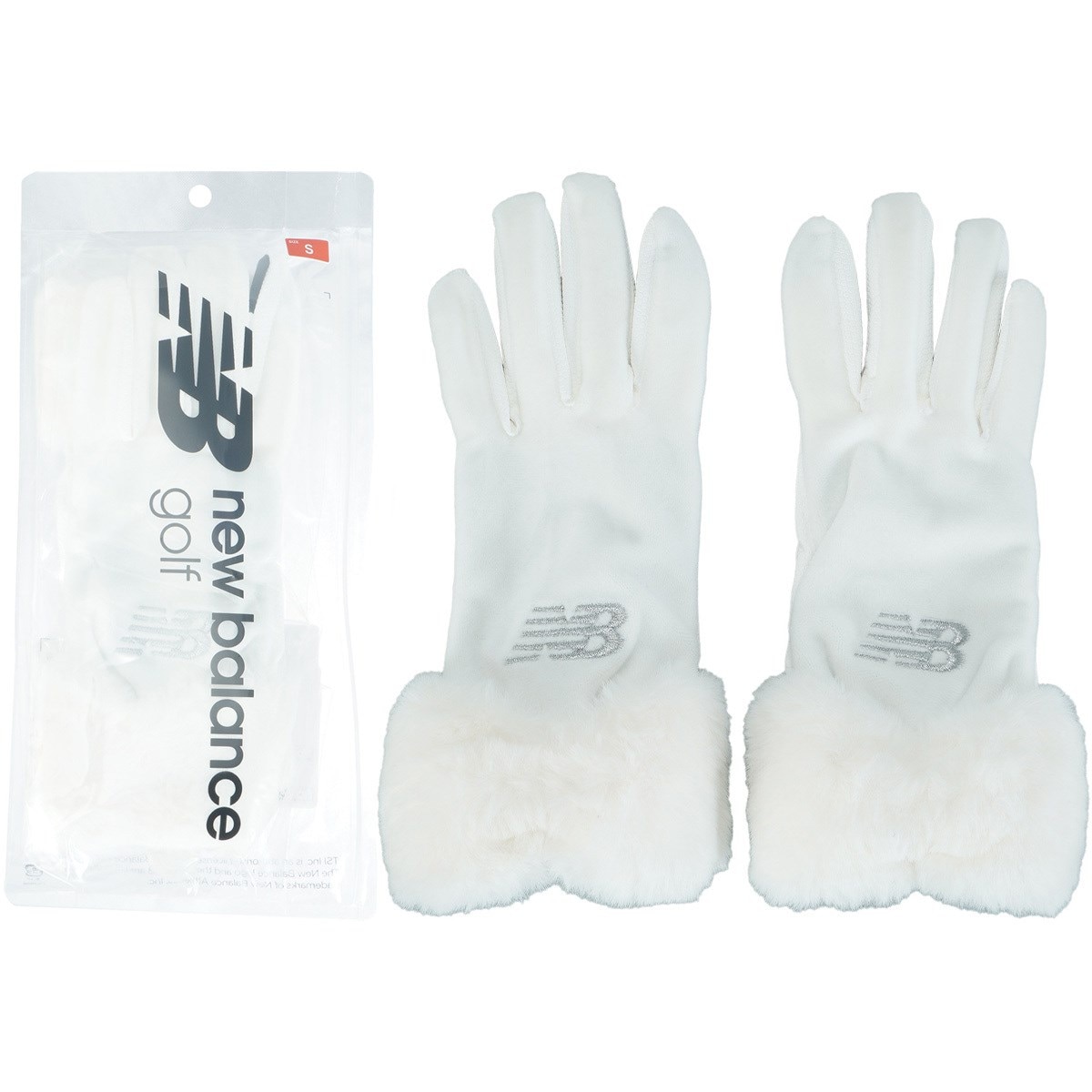 ベロア×フェイクファー ウォームグローブ 両手用 レディス(【女性