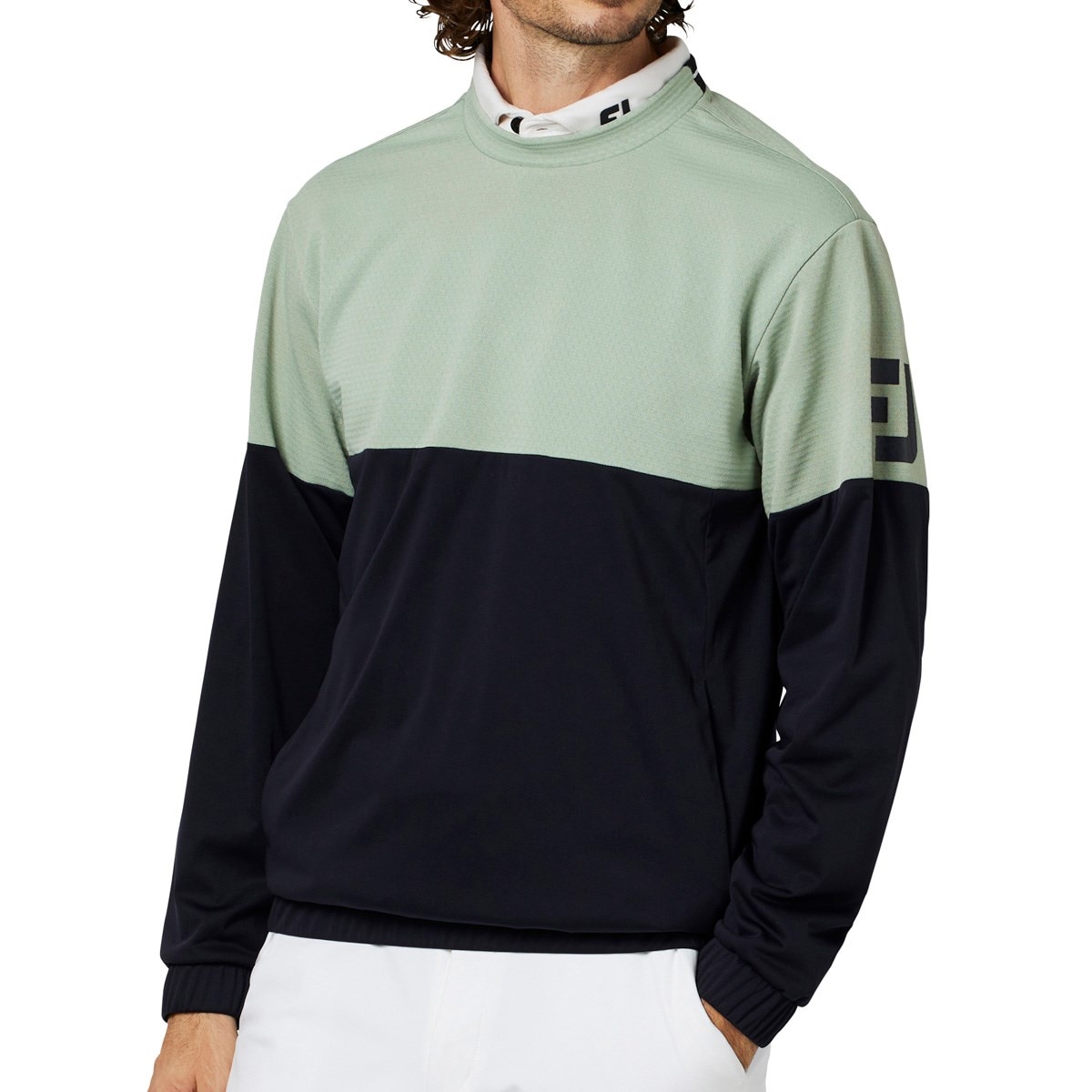 『新品タグ付き！』FJ フットジョイ THERMAL ニットブルゾン L 防風ライニングフルジップセーター - FootJoy Japan