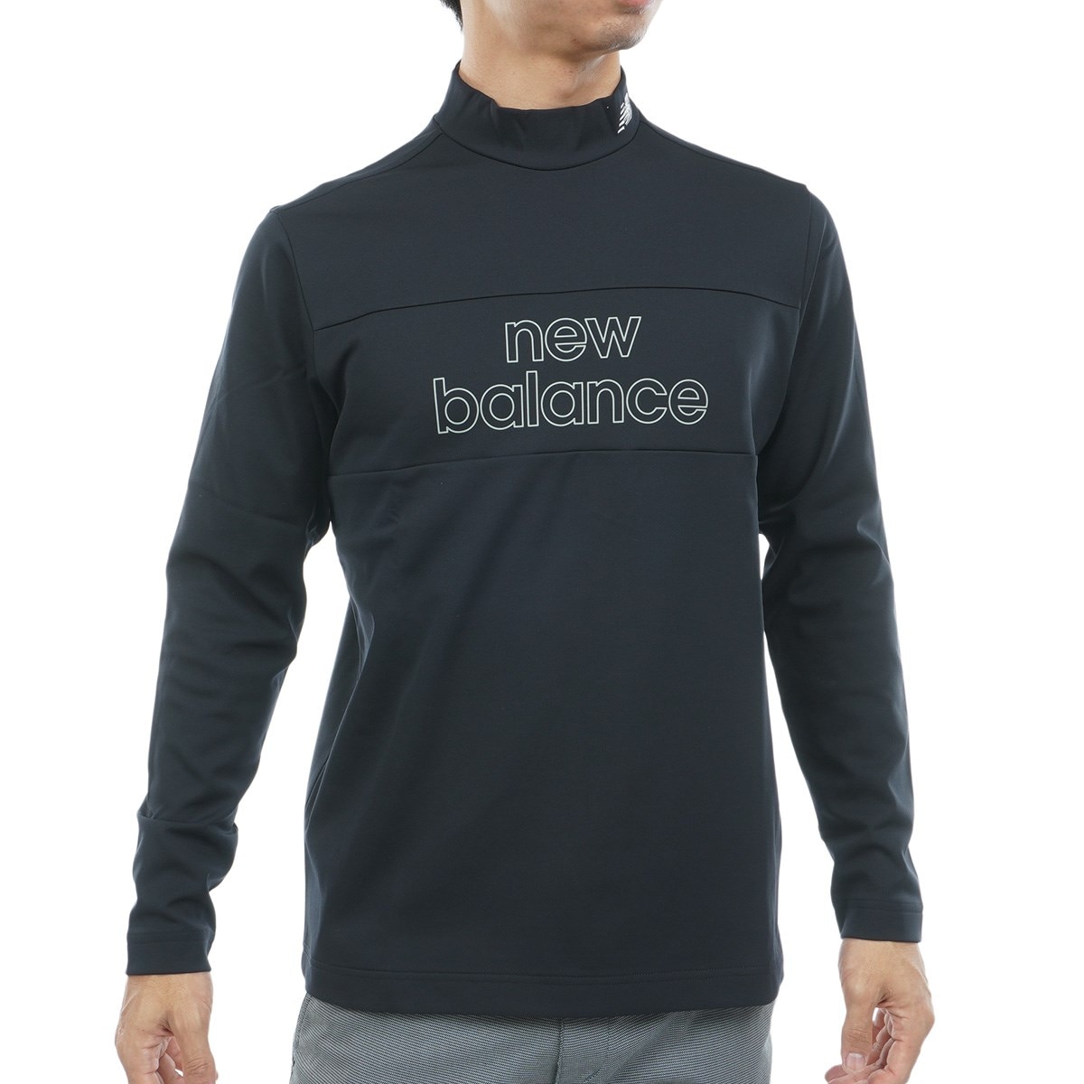 ベア天竺裏フリース 長袖モックネックプルオーバー(長袖シャツ