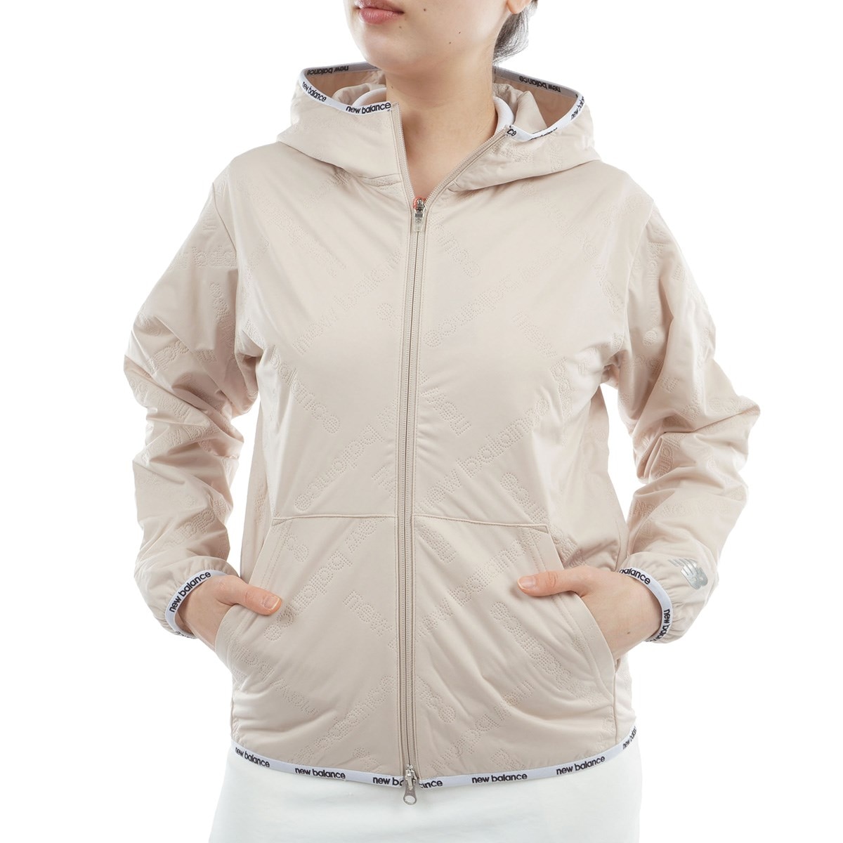 【美品】ニューバランスゴルフ　バイカラーフルジップジャケット　L ニューバランスゴルフ NB バイカラーフルジップロゴブルゾン