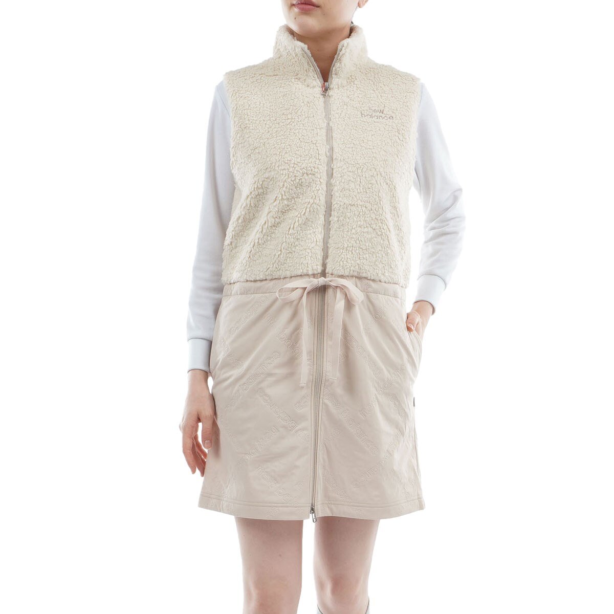 ボア 天竺ラミ フルジップワンピース レディス(ワンピース)|New