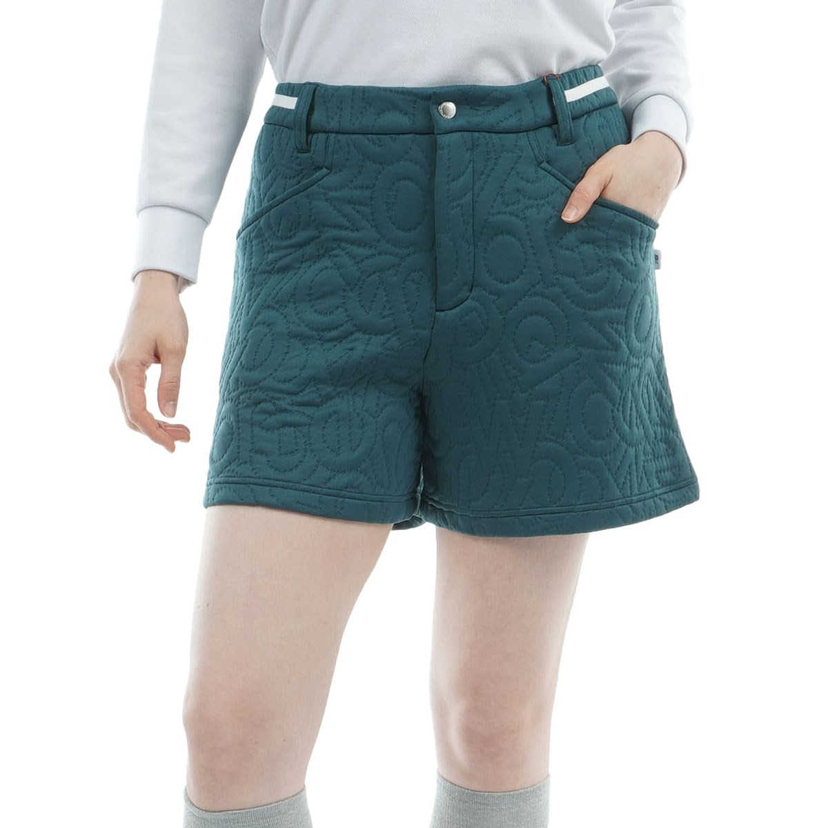 ロゴキルトジャカード キュロットパンツ レディス(ハーフパンツ)|New