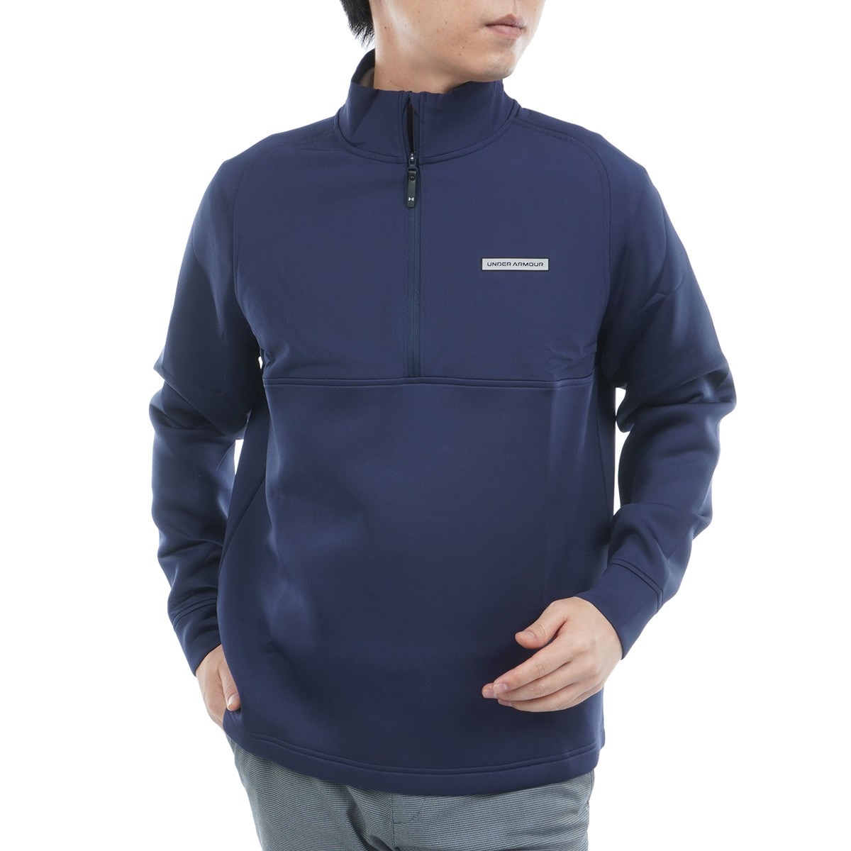 アンダーアーマー ハーフジップジャケット XL UA ドライブプロ ストレッチ ハイブリッド ハーフジップ
