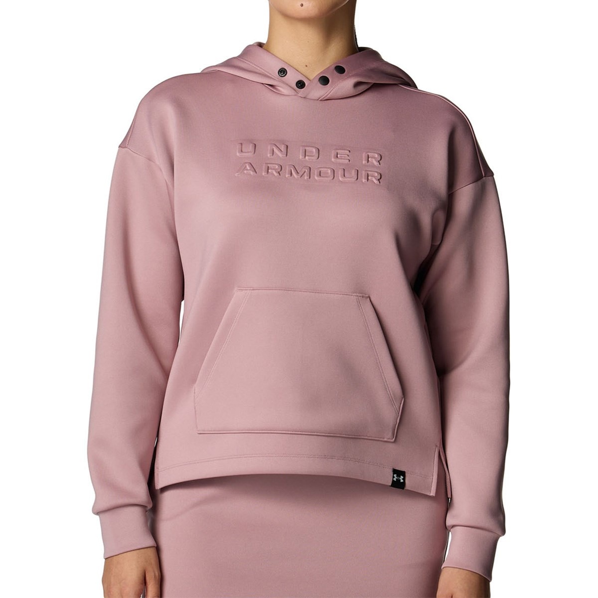 アンダーアーマー　Under Armour　ストレッチ UA ドライブ ワードマーク 長袖フーディー　レディス ストレッチ UA ドライブ ワードマーク 長袖フーディー レディス(中間着