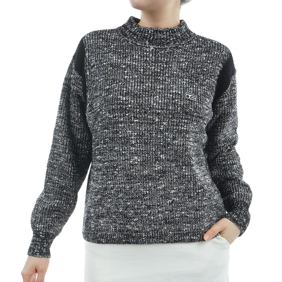 ロサーセン　ROSASEN　A-Line フェザーヤーン スラブ 片畦セーター　レディス A-Line フェザーヤーン スラブ 片畦セーター レディス(中間着(セーター