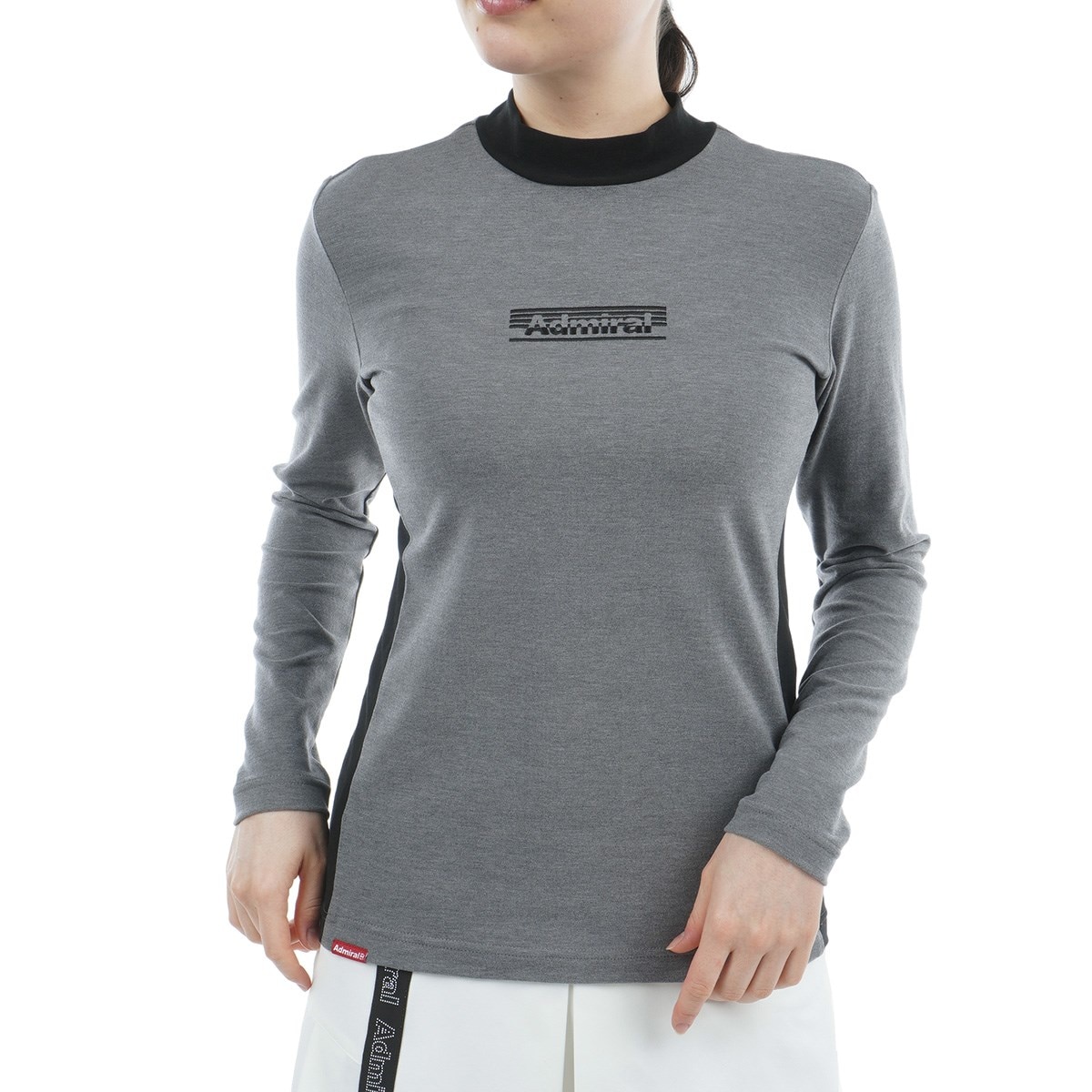 ストレッチ スエード起毛 モックネック長袖シャツ レディス(長袖シャツ