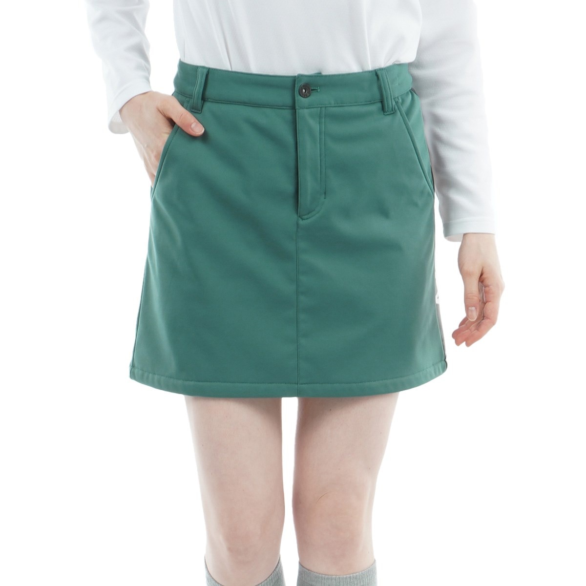 ストレッチ 防風フリース 裏起毛 ボンディングスカート レディス