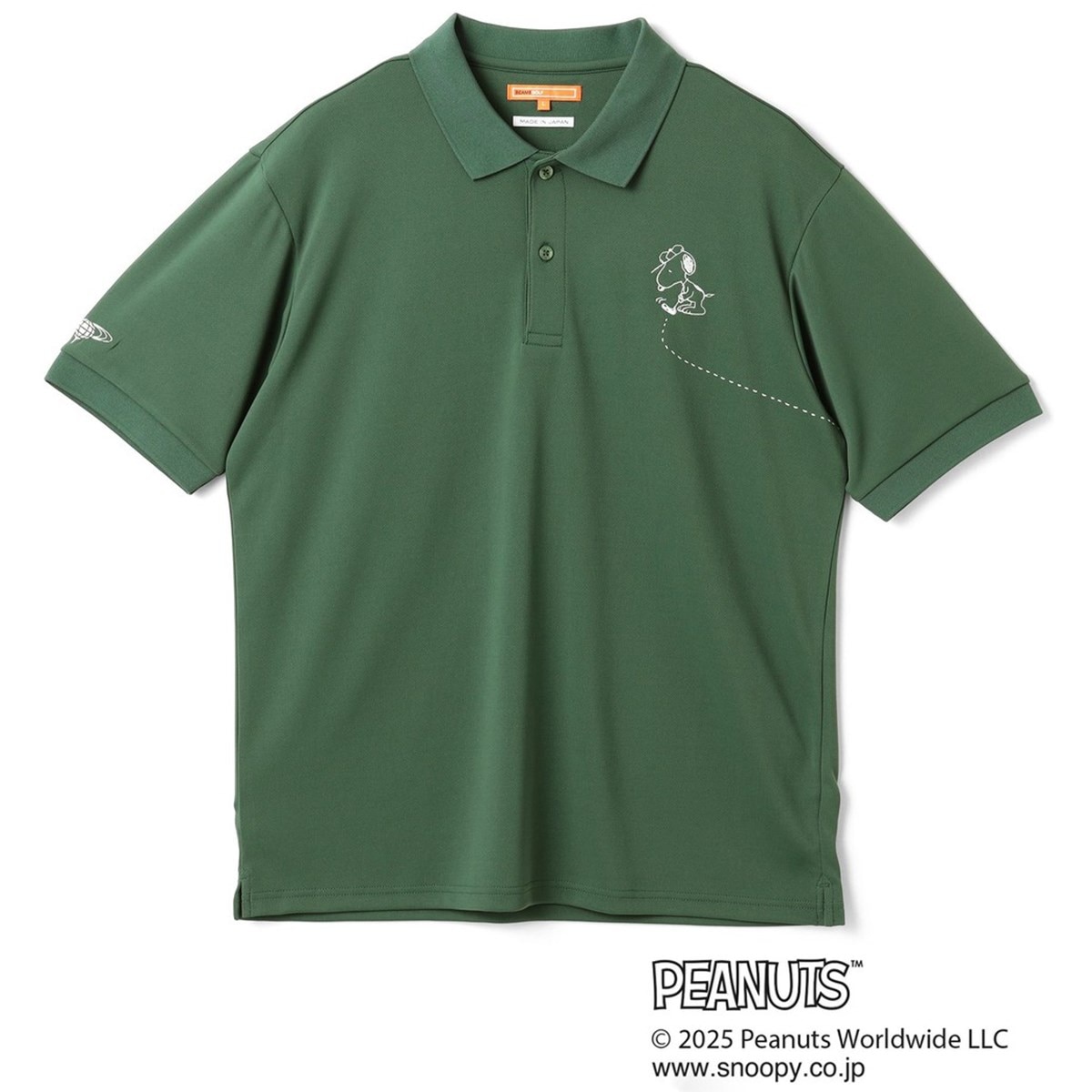 サイズ：M BEAMS GOLF ビームスゴルフ ×PEANUTS 半袖ポロシャツ スヌーピー  ブラック系 [240101364895] ゴルフウェア レディース ストスト BEAMS GOLF ビームスゴルフ ×PEANUTS 半袖ポロシャツ スヌーピー