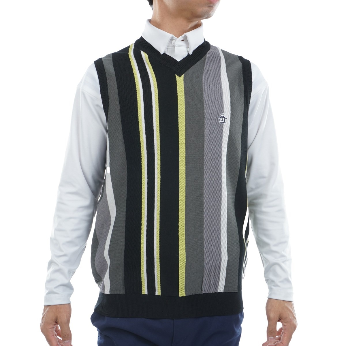 マルチストライプニットベスト(ベスト)|Munsingwear(マンシング