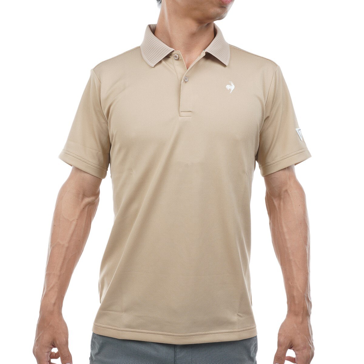 ストレッチ 地柄半袖ポロシャツ(半袖シャツ・ポロシャツ)|Le coq