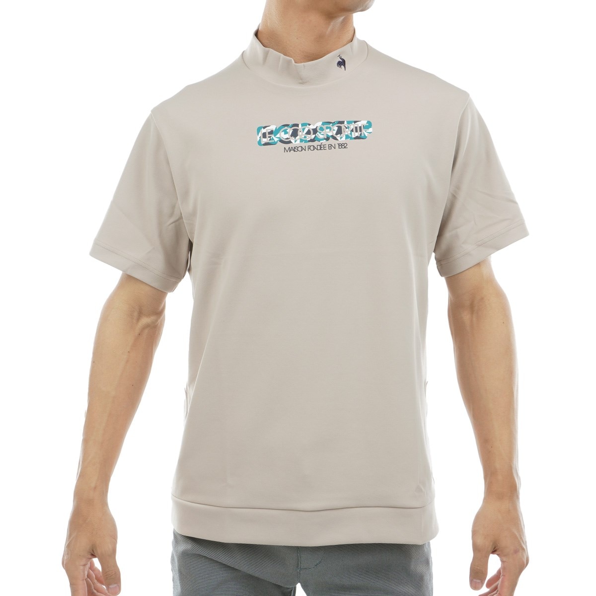 ルコックスポルティフ le coq sportif サンスクリーンNIR半袖Tシャツ -デサントストア-DESCENTE STORE- [ルコックスポルティフ] 半袖Tシャツ モックネック 吸汗速乾 UPF50+ ランニング トレーニング メンズ