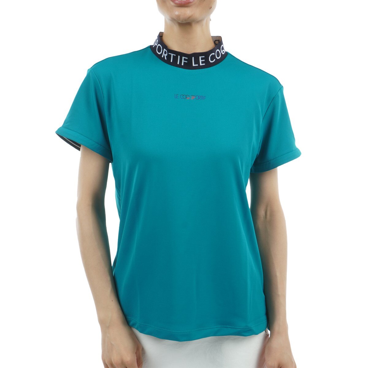 SLDO. エスルド 半袖 モックネック ゴルフシャツ カットソー ブラック