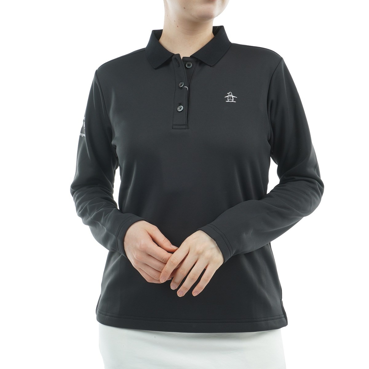 マンシングウェア REFINEY コラボ ゴルフ ポロシャツ ブラック Mサイズ マンシングウェア REFINEY コラボ ゴルフ ポロシャツ ブラック M
