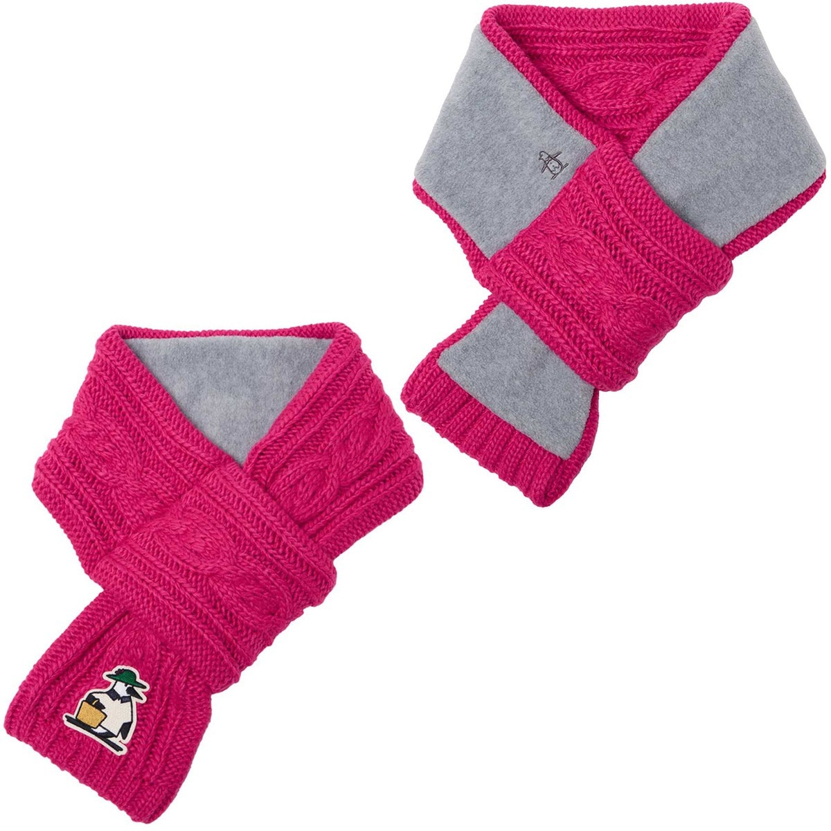 マンシングウェア　Munsingwear　70th ANNIVERSARY キャラクター コンパクトリバーシブルマフラー　レディス 70th ANNIVERSARY キャラクター コンパクトリバーシブルマフラー