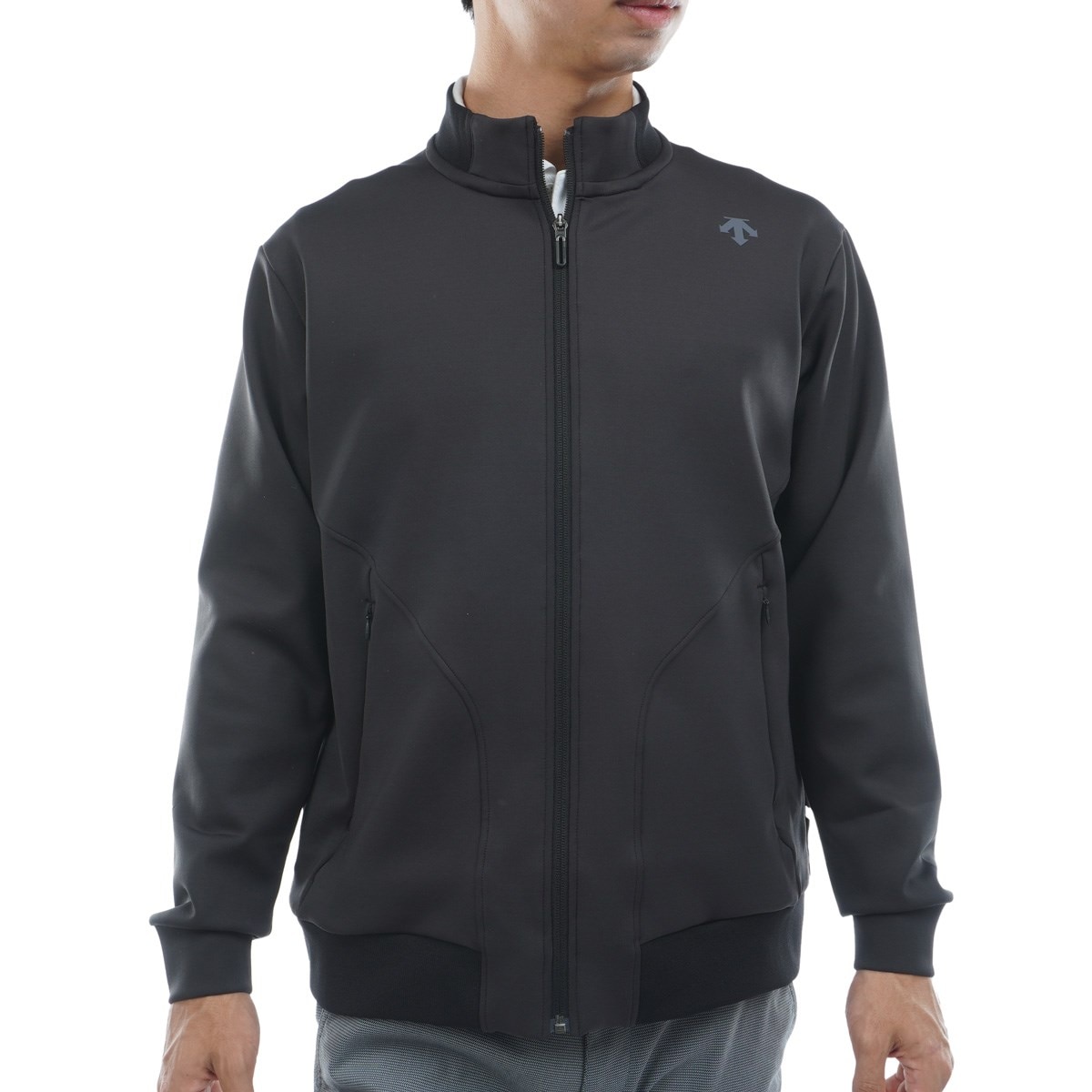 DESCENTE GOLF ダンボールニットジャージージャケット スカート 撥水 ストレッチ ダンボールニット フルジップジャージー