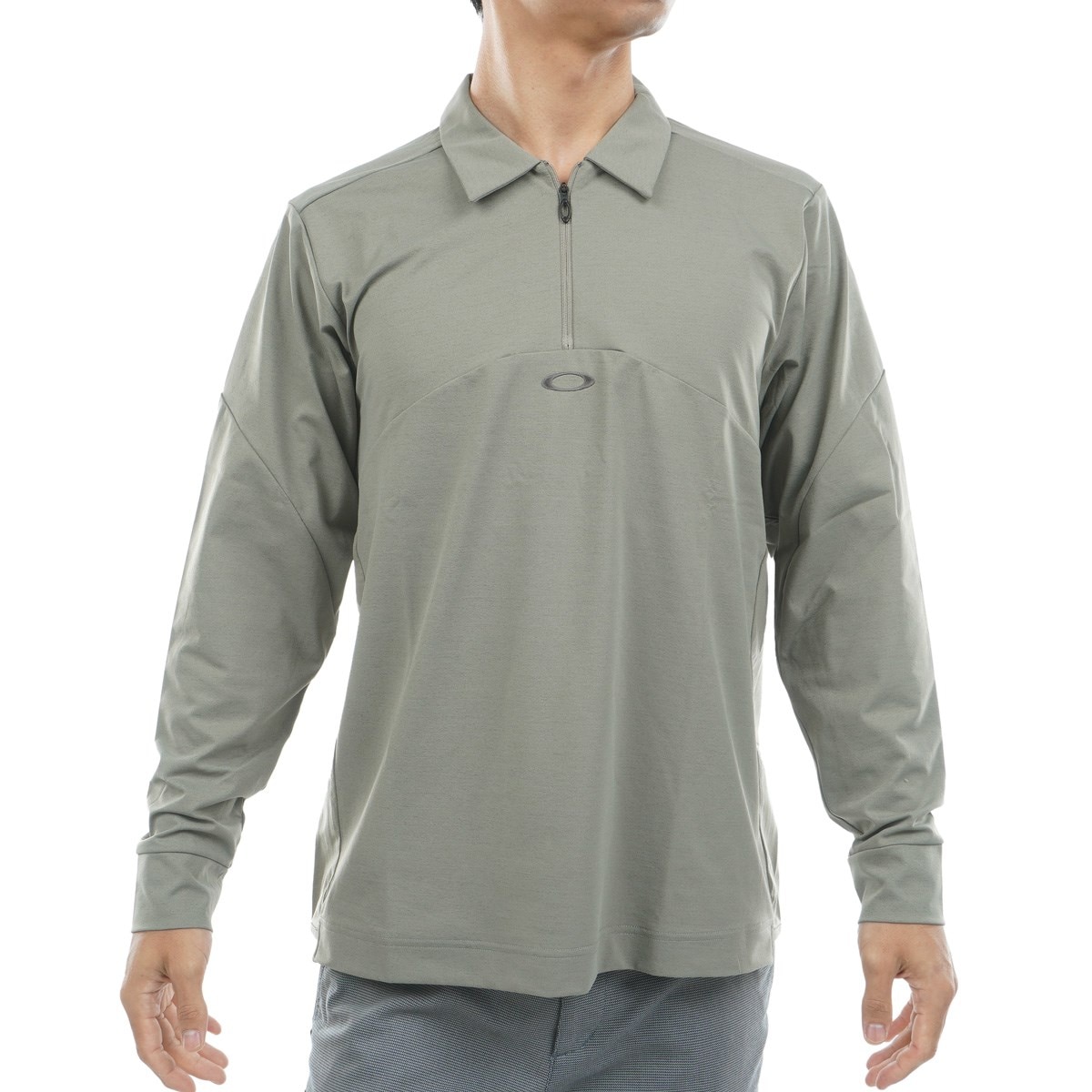 O-SYNC PACK UNDULATE ストレッチ 長袖ジップポロシャツ(長袖シャツ