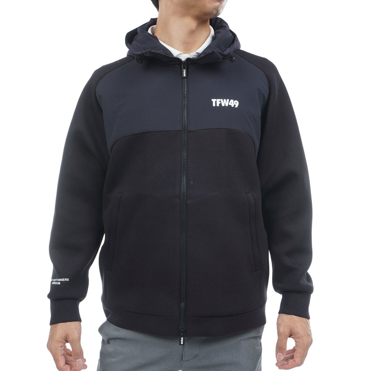 新品未使用　TFW49 ジップアップ　フーディー　パーカー　サイズXL ストレッチ フルジップ パーカー(中間着(セーター、トレーナー))|TFW49
